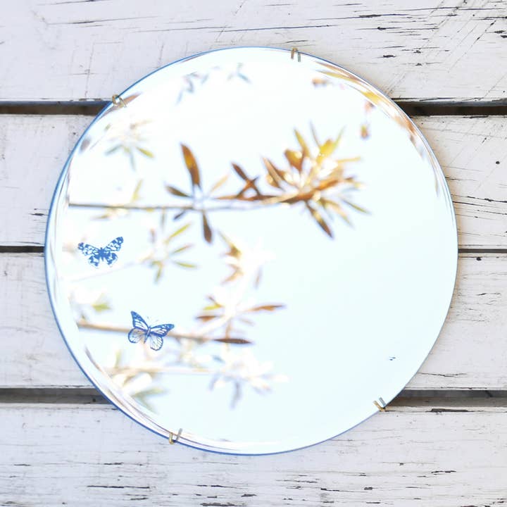 Espejo decorativo Butterflies S, pintado a mano para venta al por mayor de BiCA-Good Morning Design