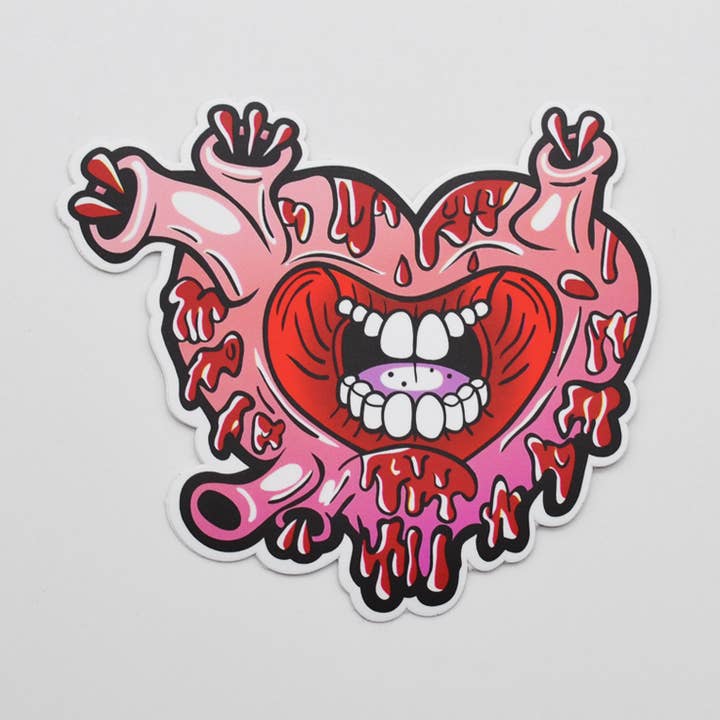 Sjungande hjärta - dekal för wholesale av Metal the Brand