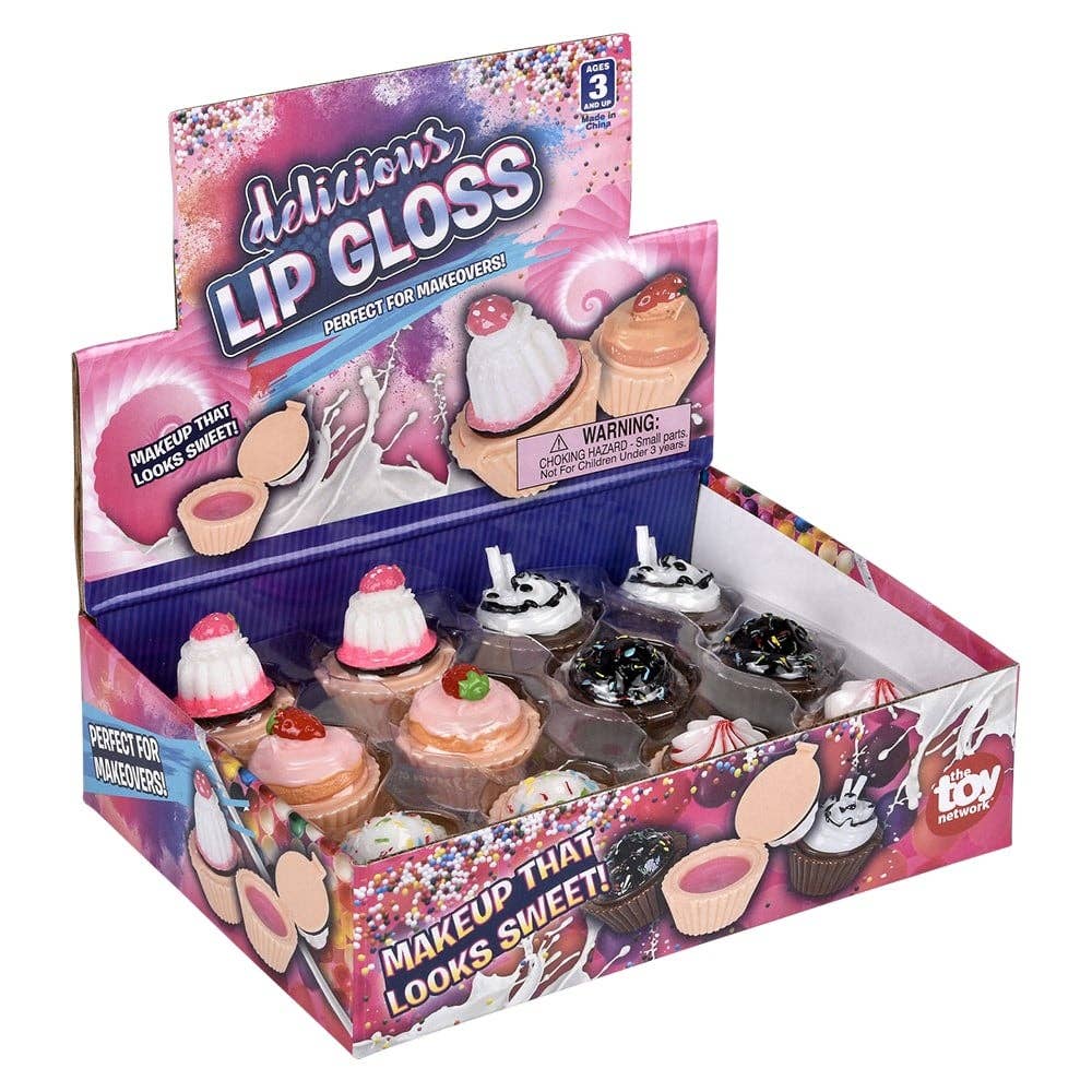 La Luna Bella - Toys - Wholesale Classic Toy - Kids - 1.25" CUPCAKE LIP GLOSS LLB kids toys4