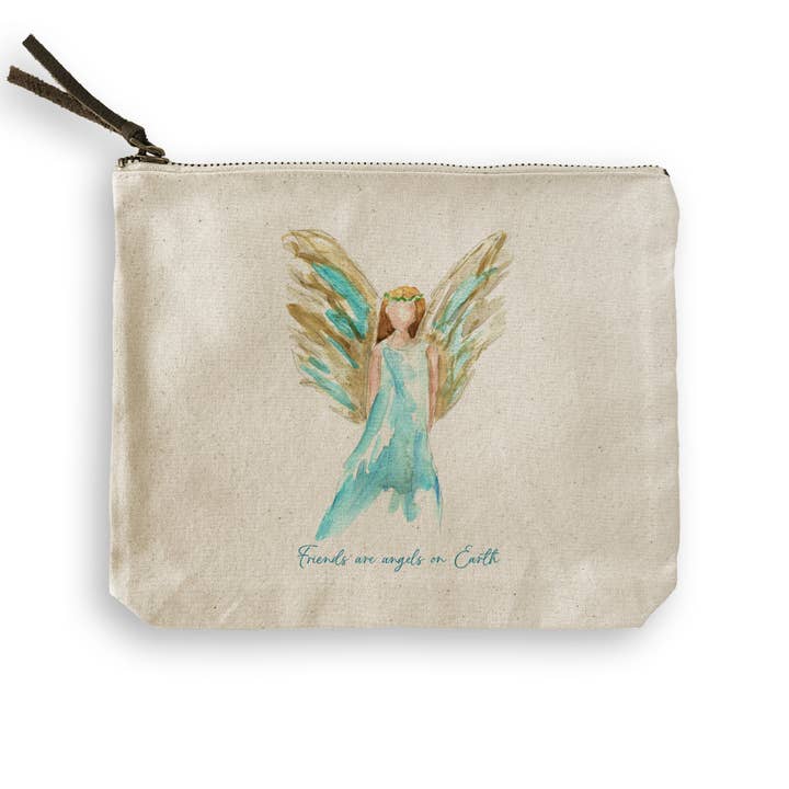 French Graffiti – Engroshandel Viskestykke – Blå himmelsk engel med venners citat7