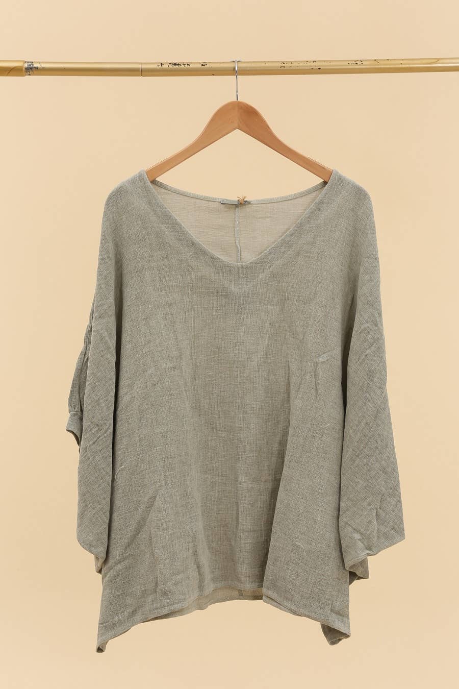 LÉA & LUC - Vente Tunique – femme - Blouse en 50% lin et 50% coton REF. 465213