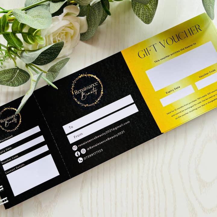 SR Creative Studio - Wholesale Gift Tag - Custom Business Gift Certificate Voucher Book5
