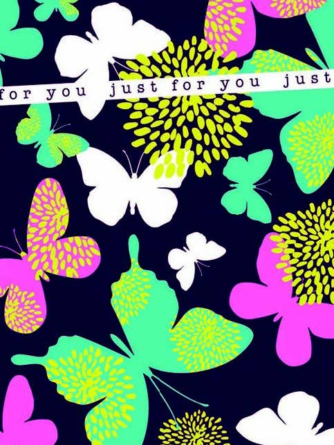 BRIGHT STUFF BUTTERFLY GREETING CARD PCUS-BS07 BUTTERFLY for wholesale by Carol Wilson Fine Arts Inc./For Arts Sake