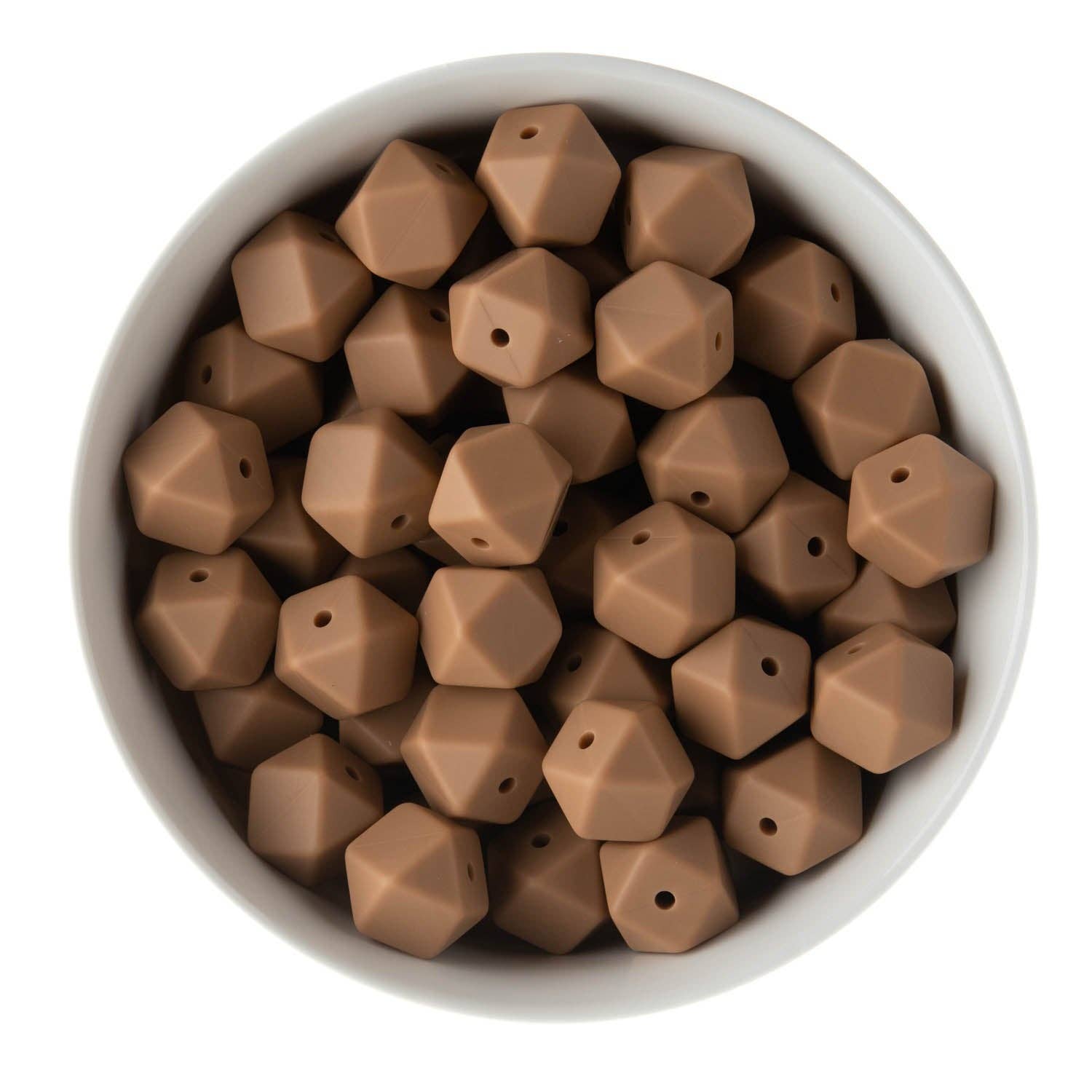 Cara & Co Silicone Craft Supply – wholesale Beads – 14mm Hexagon Silicone Beads36