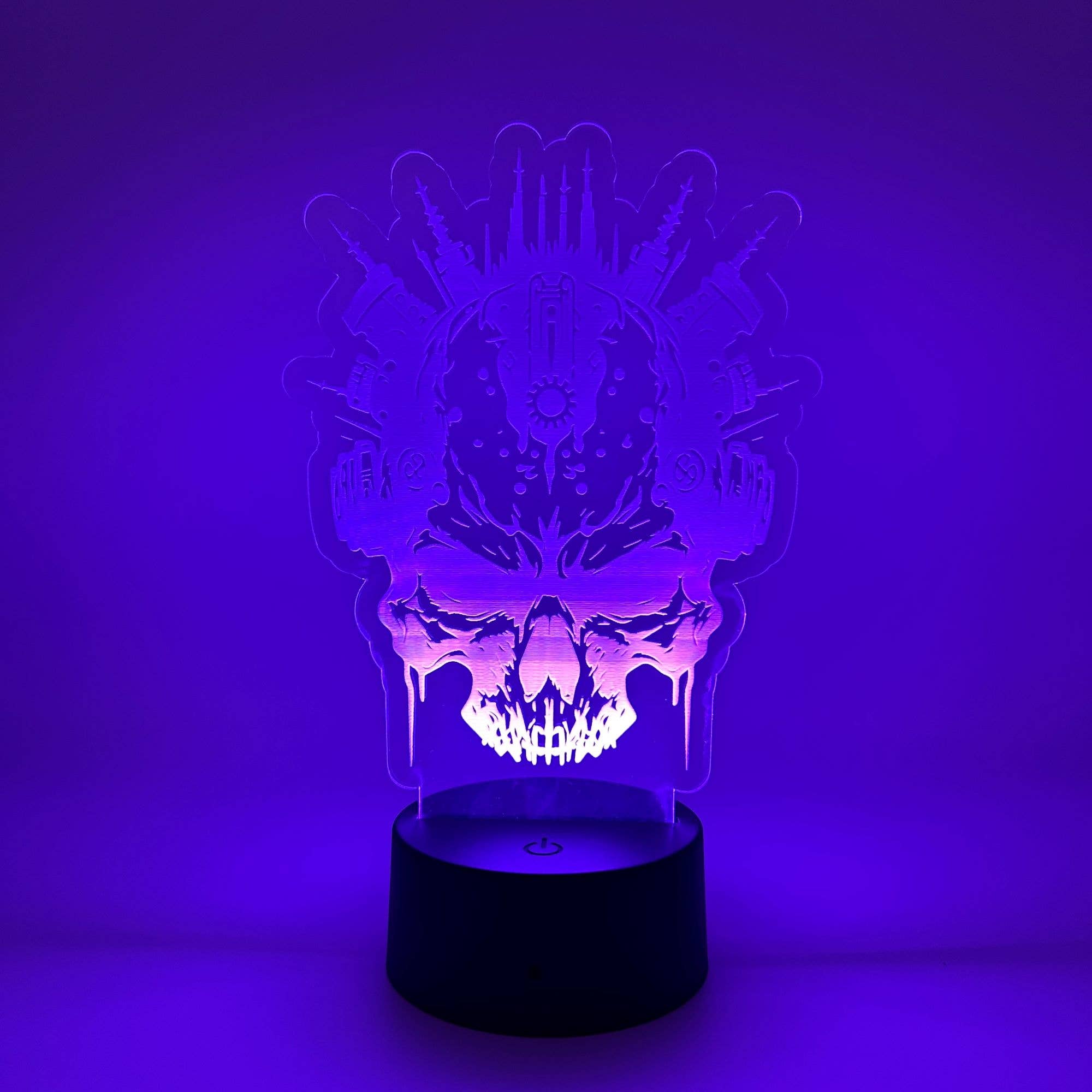 The 308 Collective – wholesale Accent/desk lamp – Mechanical Skull LED Light | Mech Skull Lamp | Skull Gifts5