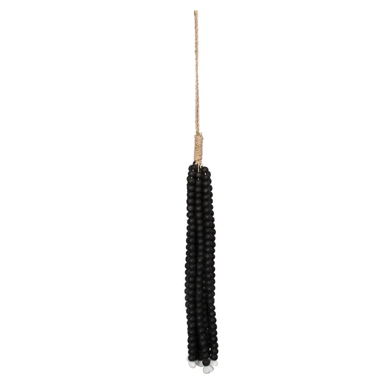 Bazar Bizar Living - Wholesale Decorative Tassel/Wall Drop - The Wooden Beads Tassel - Black0