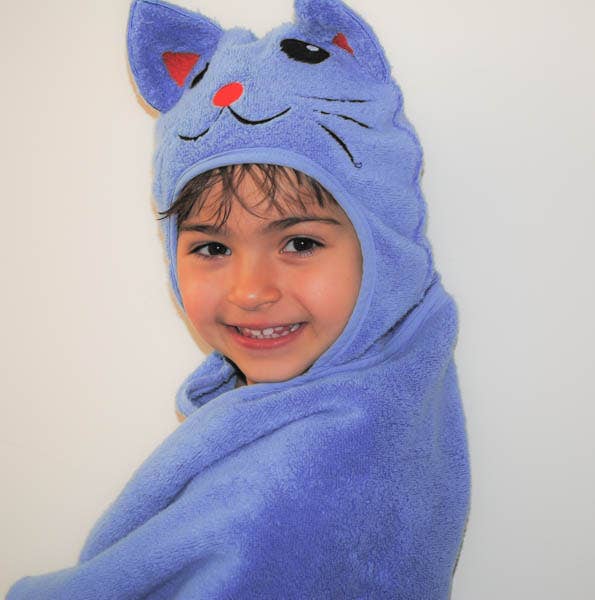 Little Ashkim - Wholesale Hooded Towel - Kids & Baby - Cat Hooded Turkish Towel2