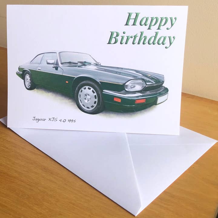 Jaguar XJS 4.0 1995 - 5x7" Blank Card with Envelope for wholesale by Witherden's Workshop