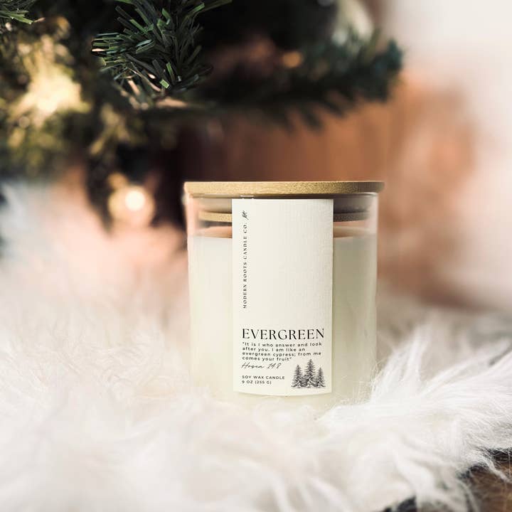 Evergreen | Fraser Fir | 9oz Soy Wax Candle and other Purchase Wholesale root candle. Free Returns & Net 60 Terms on Faire trending on Faire.
