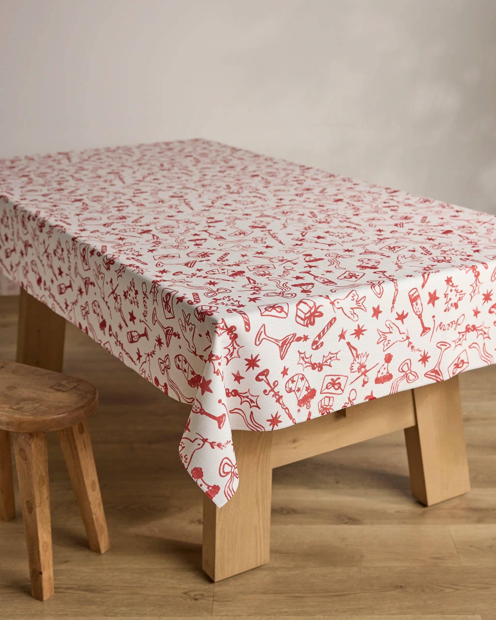 Geometry - Wholesale Tablecloth - Holiday Doodles Tablecloth2