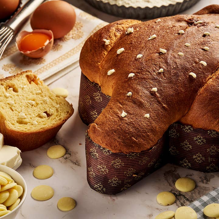 Colombe au Chocolat Blanc 750g pour la vente par La Forneria di Pula