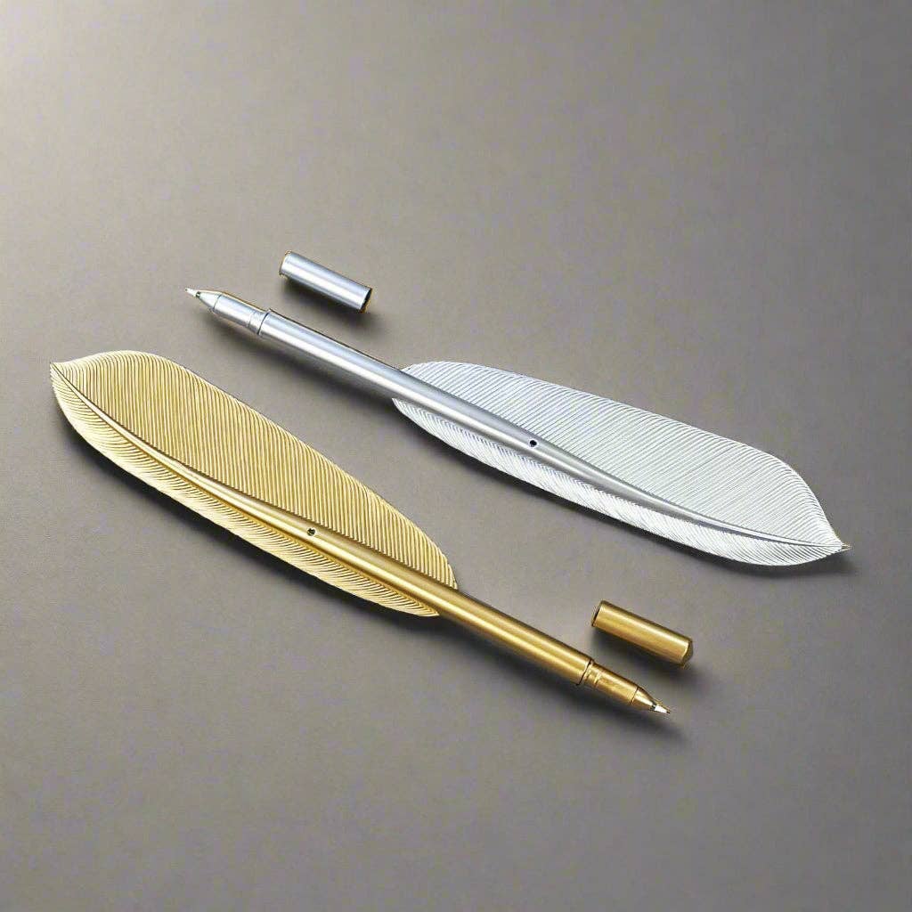 Soothi | Containers Of Creativity - Vente Stylos - Stylo Élégant Style Plume - Design Unique Inspiré des Plumes d’Oie6