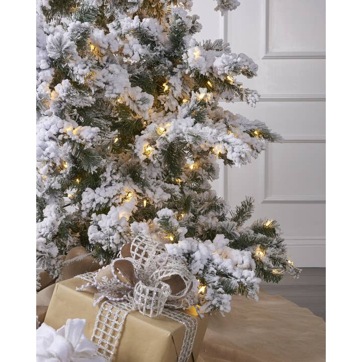Christmas Place Inc. - Wholesale Artificial Christmas Tree - 9ft Snowy Fairbanks Tree with LED Lights