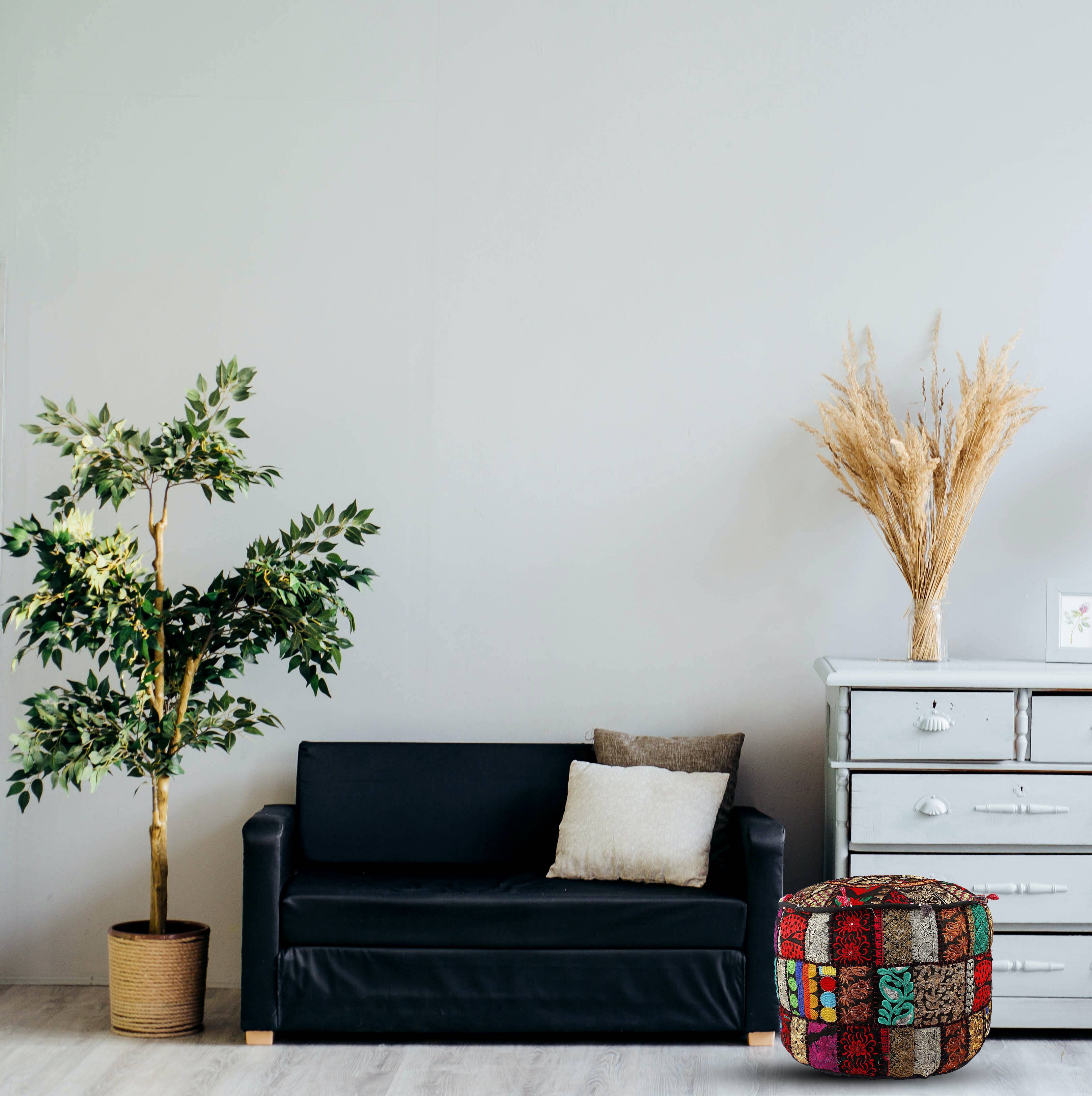 Aakriti Inc. - Wholesale Pouf - Aakriti Gallery Indian Pouf Footstool Ethnic Pouf Cover12