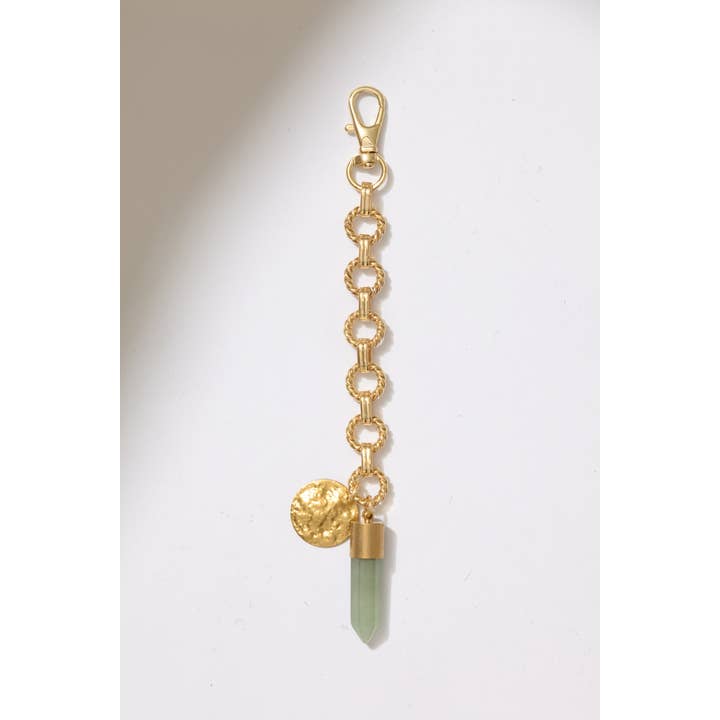 Dreamers of Dreams - Wholesale Purse/Bag Accessory - Women's - Crystal Charm Bag Chain Purse Clip - Aventurine1