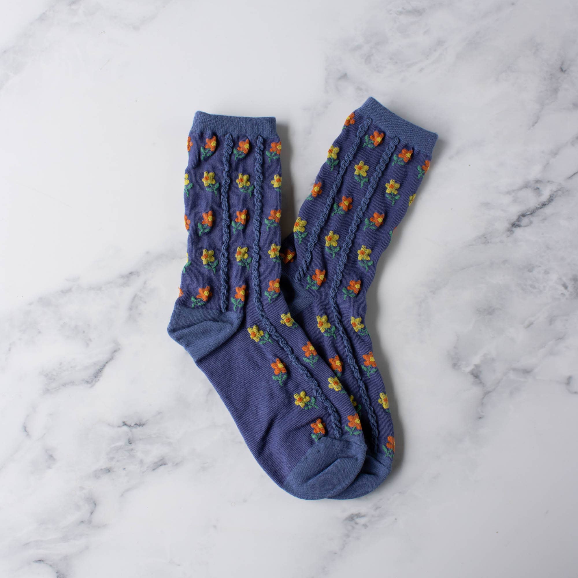 Tiepology - Wholesale Socks - Women's - Kate Floral Casual Socks0