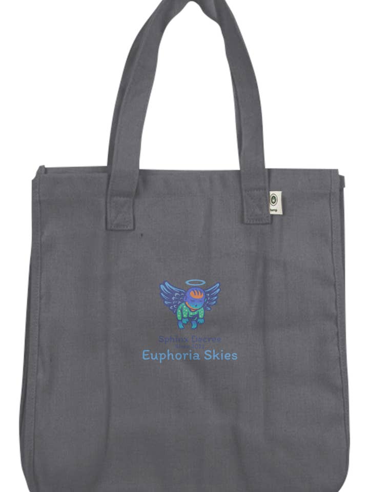Euphoria Skies ☁️😇 Hemp Tote Bag for wholesale by Sphinx Decree Wardrobe