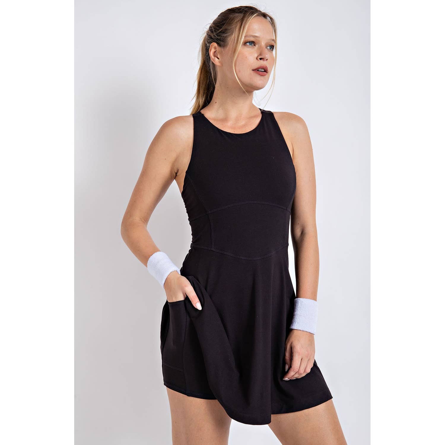 Rae Mode - Wholesale Athletic Dress - Women's - BUTTER ROMPER DRESS WITH KEYHOLE0