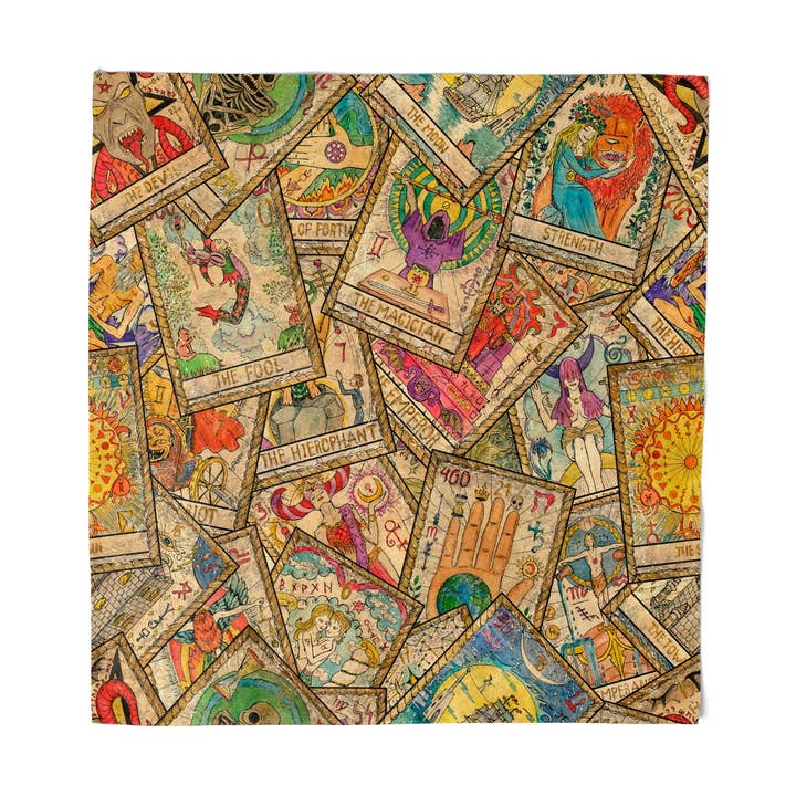 Bandana avec cartes de tarot pour la vente par Shady Front