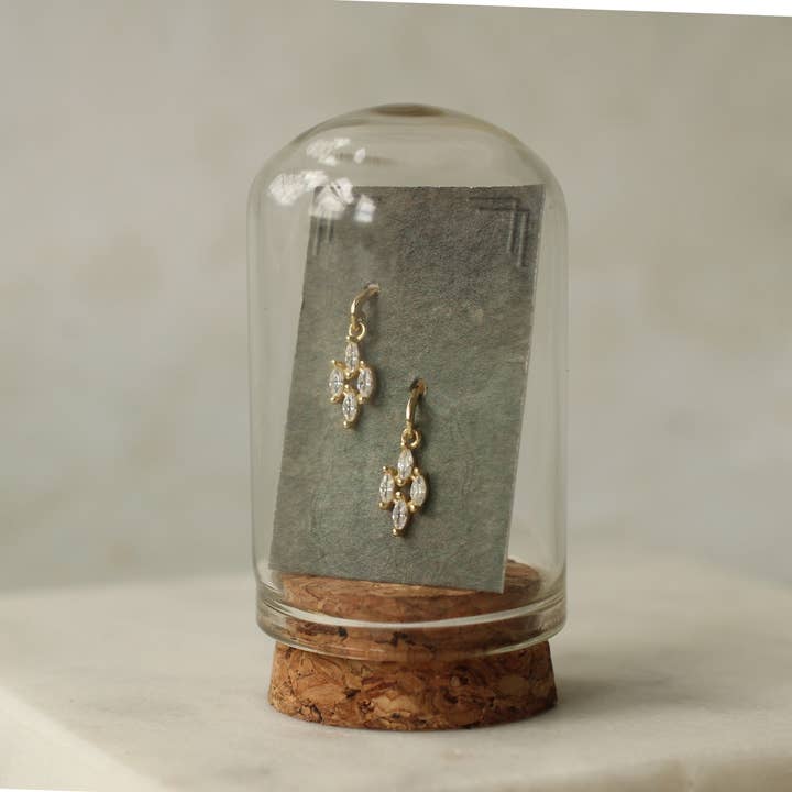 Marquess Victorian Sterling Silver Drop Earrings for wholesale by Silk Purse, Sow's Ear