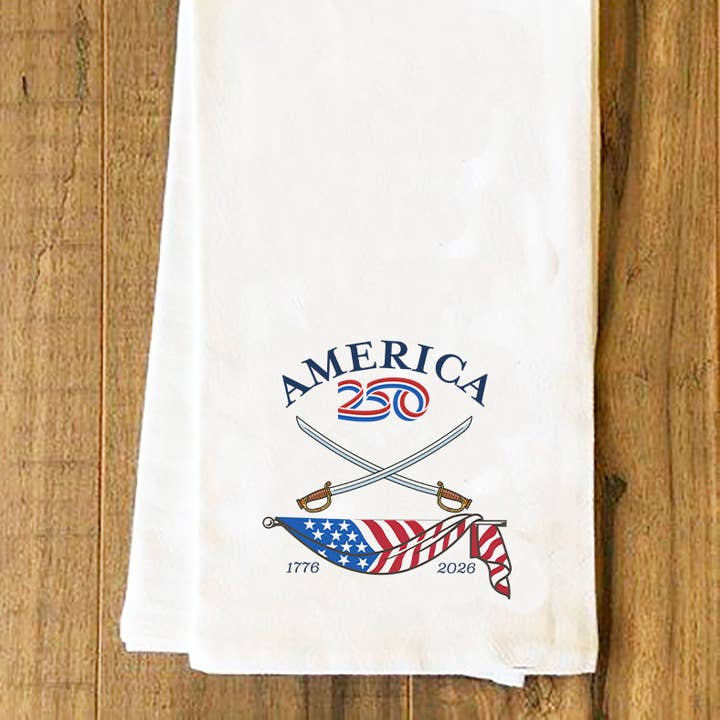 America250™ Schwerter Geschirrtuch für den Großhandel von Nelson Gifts Wholesale