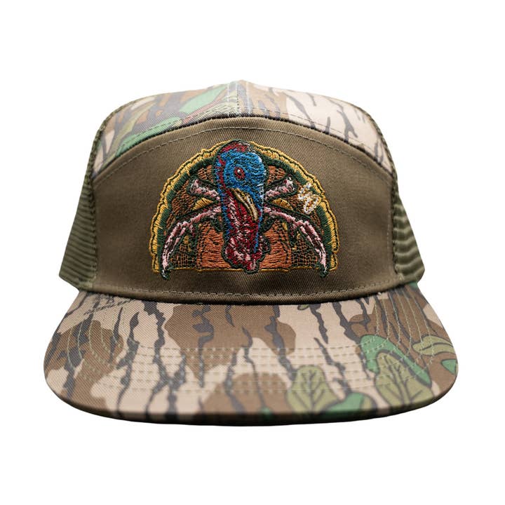 Crossbone Turkey Greenleaf 7 Panel Hat for wholesale by Chance Outdoors