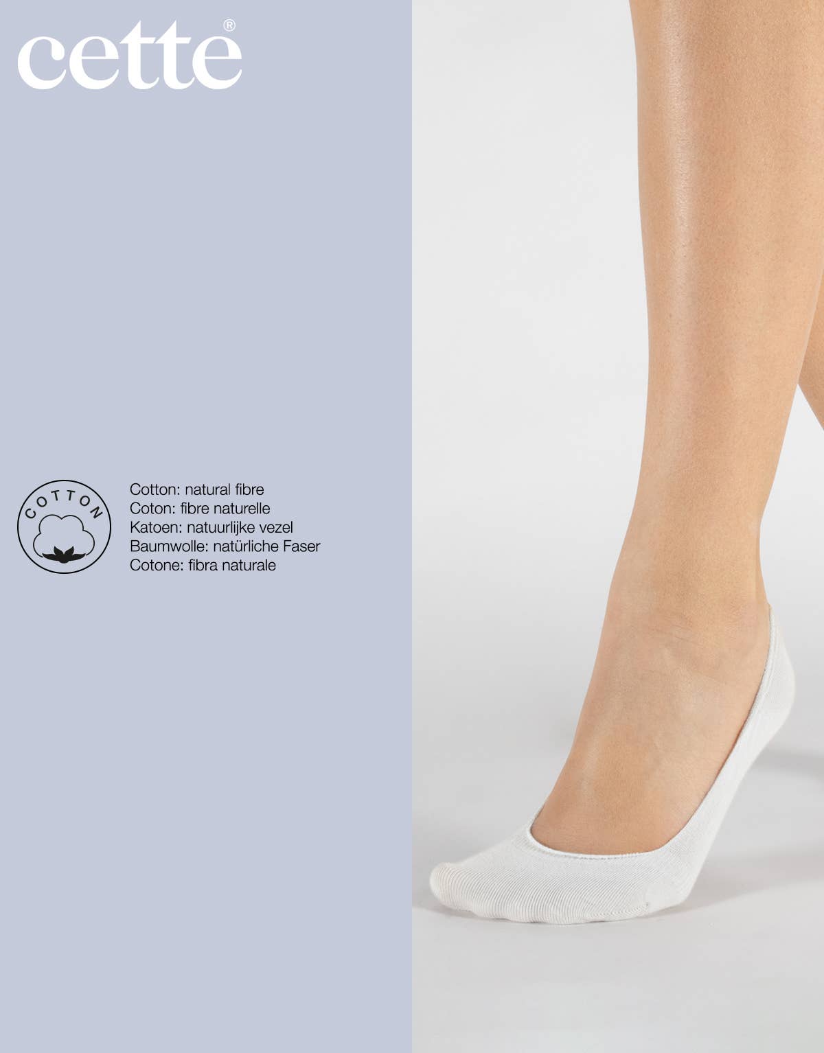 Cette - Wholesale Socks - Women's - Pack 2 Pairs Footies, Cotton Invisible Socks6