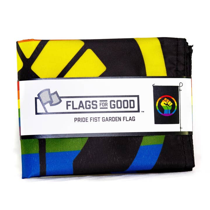 Flags For Good - Wholesale Flag - Black Lives Matter Pride Fist Garden Flag2