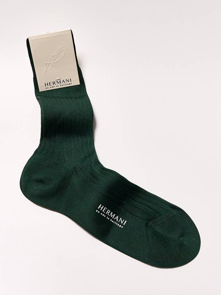 Filo di Scozia Cotton Meio-Calf - Verdone por atacado de Hermani Heritage