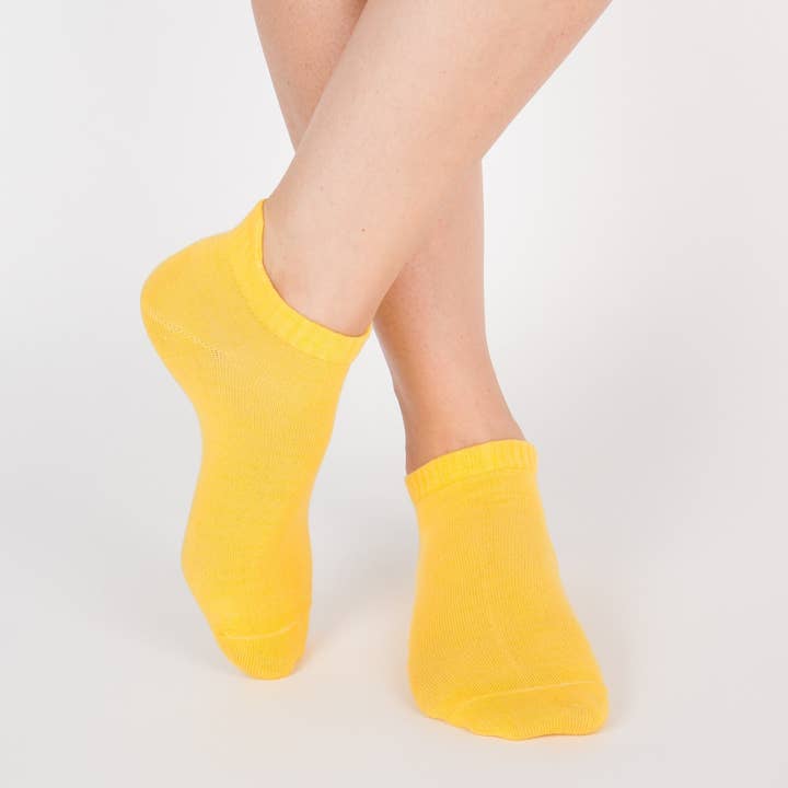 Enkelsokken - Kanariegeel voor wholesale door Archiduchesse