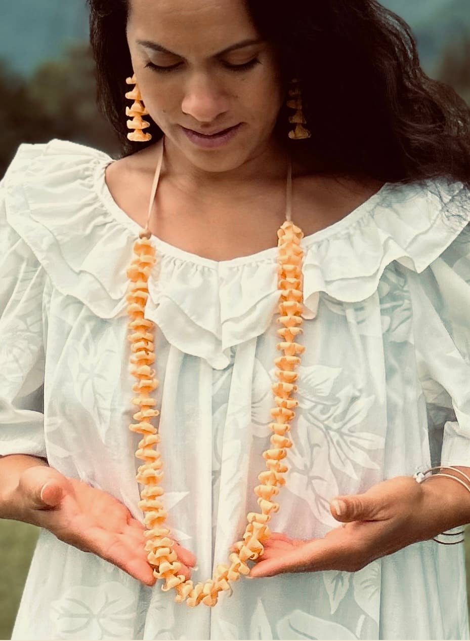 Cali Kai Hawaii - Vente Collier de perles - Lei réglable en fleur d'argile Puakenikeni1