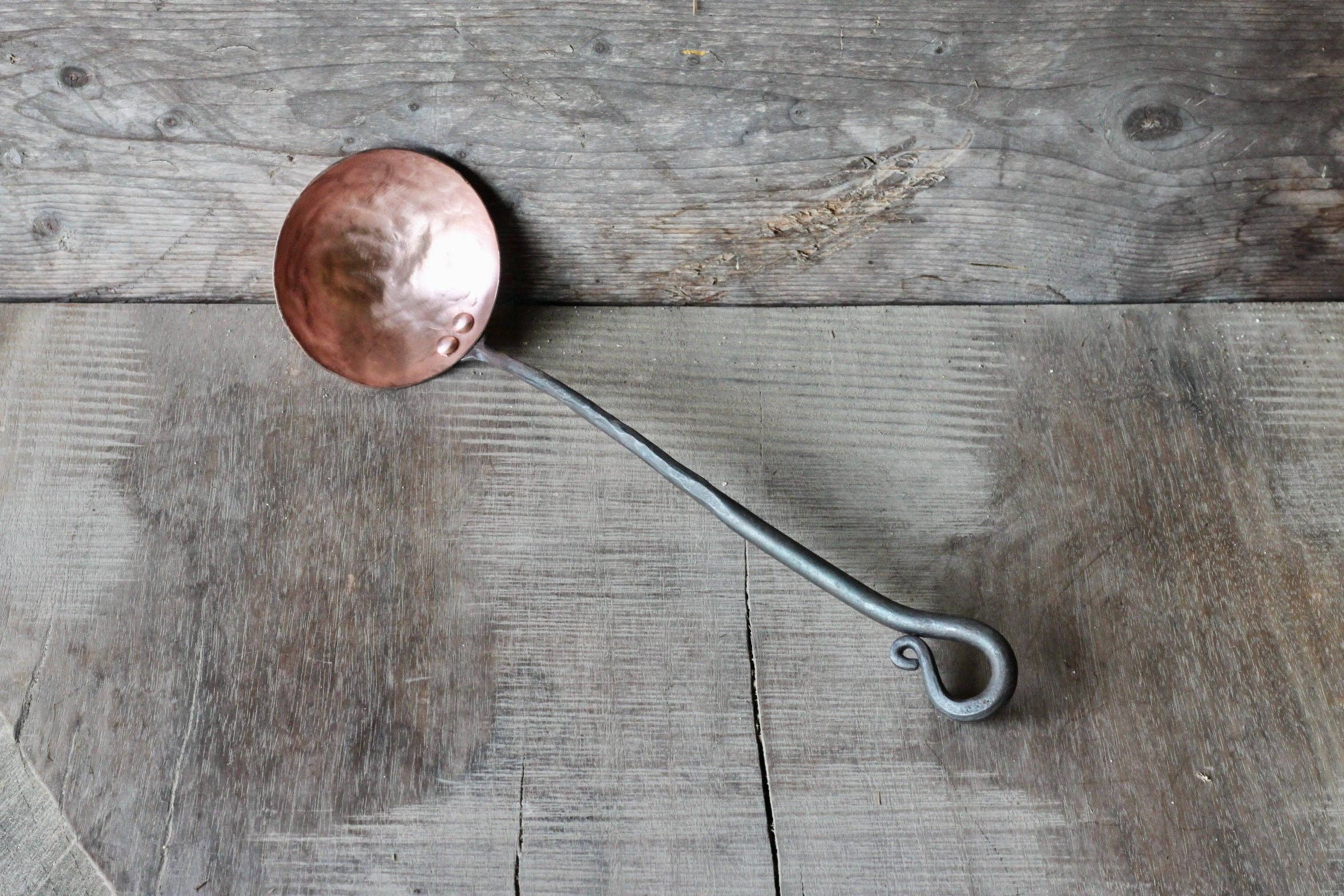 Wicks Forge - Wholesale Ladle - Copper and Steel Ladle - Reverse Curl5