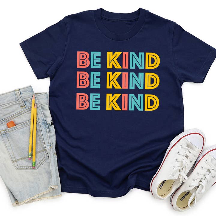 Kindness Grafisch t-shirt voor kinderen voor wholesale door Kids By Kissed Apparel
