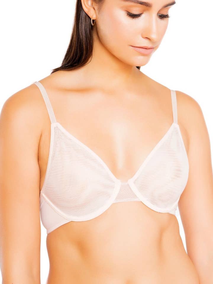 Soutien-gorge à armatures en maille - Blush pour la vente par 4WBW Intimates
