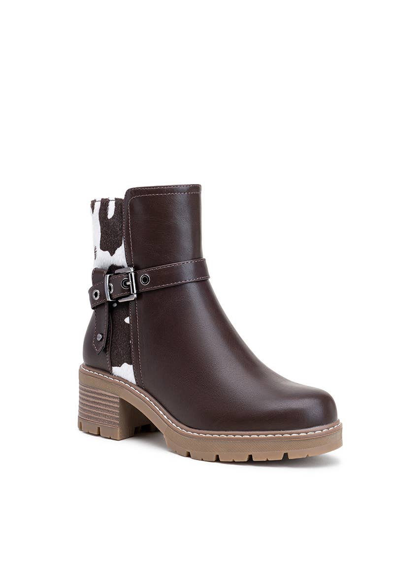 LADY GLORY - Wholesale Booties - Women's - Women's Ankle Boots with Cow Print – Originality & Urban Style5