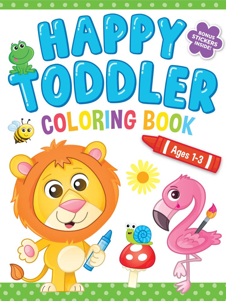 Happy Toddler Coloring Book for wholesale by Kidsbooks Publishing