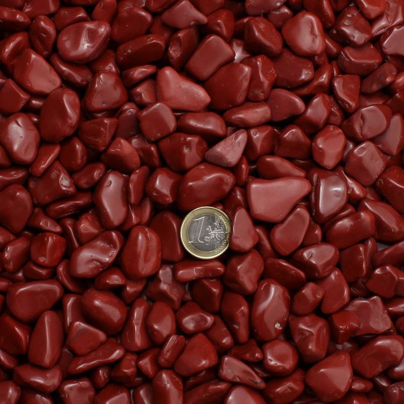 UniArt - Vendita all'ingrosso Decorazione - Diaspro Rosso - sacchetto di ciottoli 200 grammi1