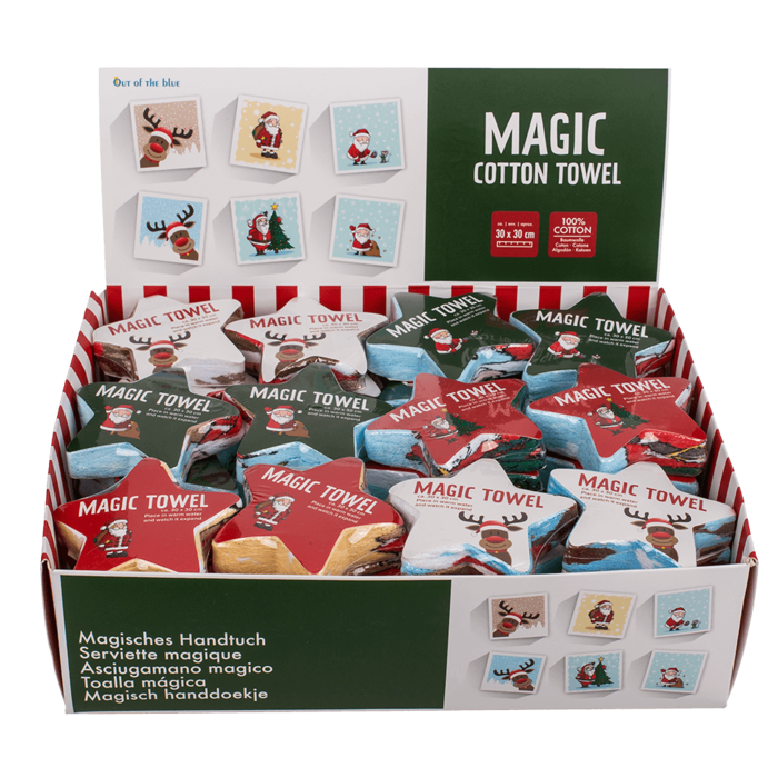 Out of the blue KG - Wholesale Tea Towel - Magic cotton towel, Christmas,1