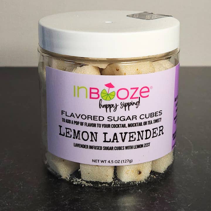 Lemon Lavender Flavored Sugar Cubes for wholesale by InBooze