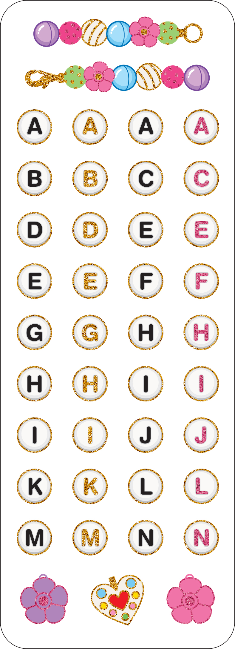 Peter Pauper Press - Wholesale Sticker - Kids & Baby - Friendship Bracelets Sticker Set3