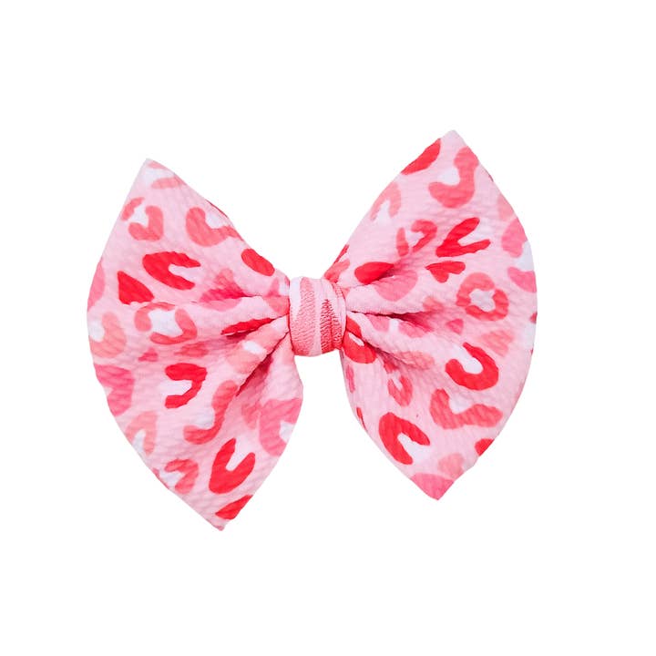 Sophia Hair Bow - Leopard Love for wholesale by Caylee & Co