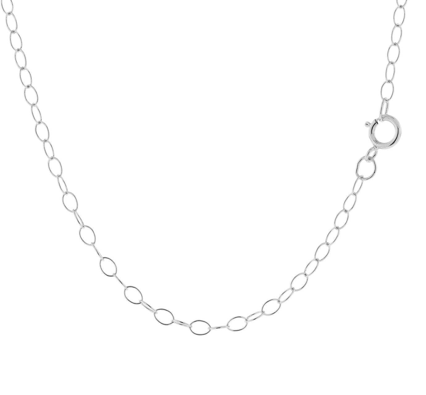 Plazko - Wholesale Link & Chain Necklace - Cable Chain Sterling Silver 3x2mm 24" W/ Spring Ring Clasp - 1pc2