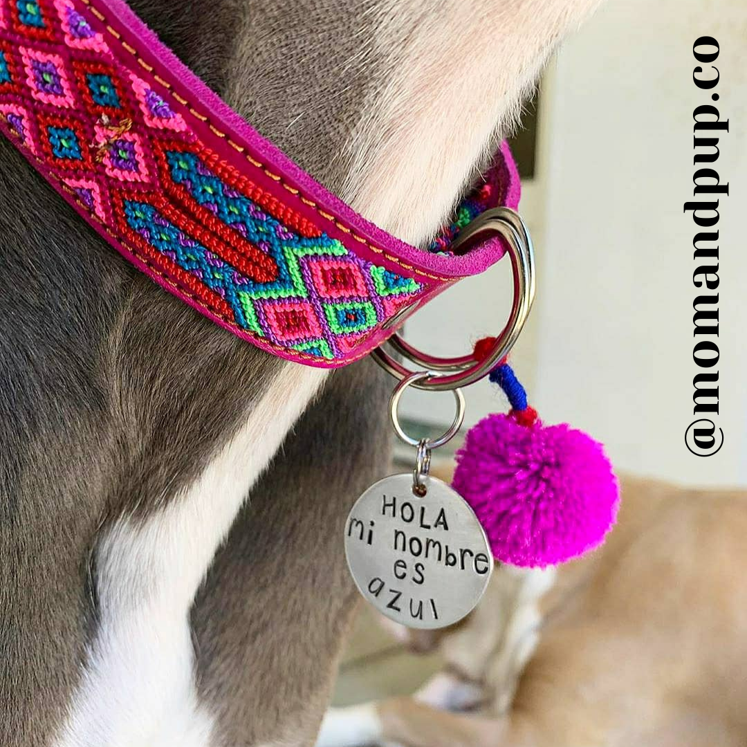 Mom And Pup Co. - Wholesale Halsband - Hond - Grote Mexicaanse huisdierhalsband - leren hondenhalsband in boho stijl4