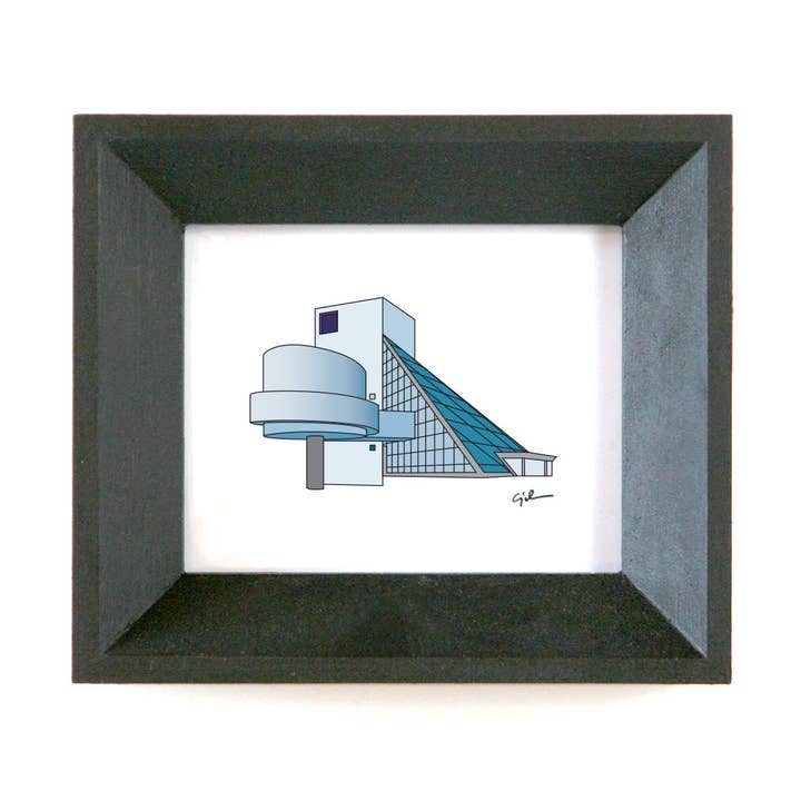 Rock & Roll Hall of Fame | OH Print for wholesale by United Goods