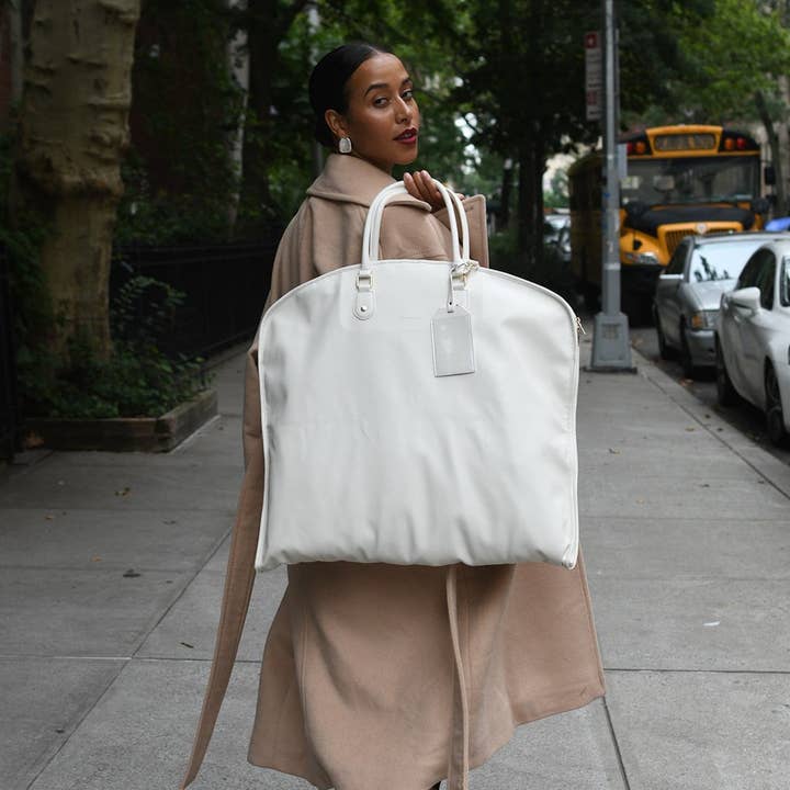Hudson + Bleecker - Wholesale Garment Bag - Unisex - Bon Voyage Garment Bag - Ecru4