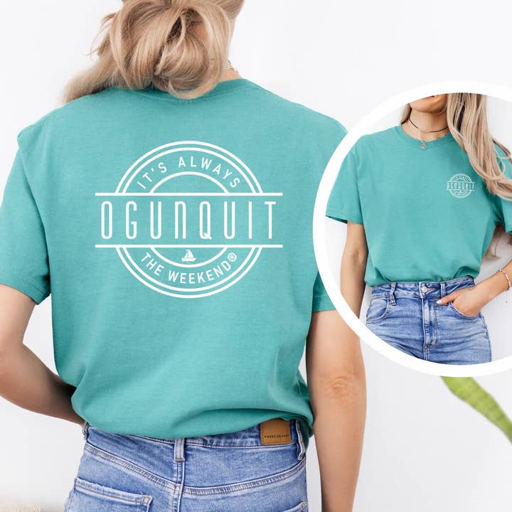 it’s always the weekend® - Wholesale Screen Printed T-Shirt - Unisex - Name Drop Graphic Tee Custom Location Weekend Shirt3