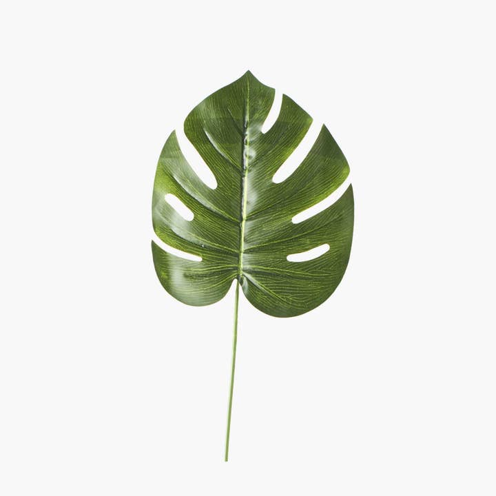 Artificial Monstera Deliciosa Pick-Dark Green - Pack of 12 for wholesale by Portofino International Trading, USA