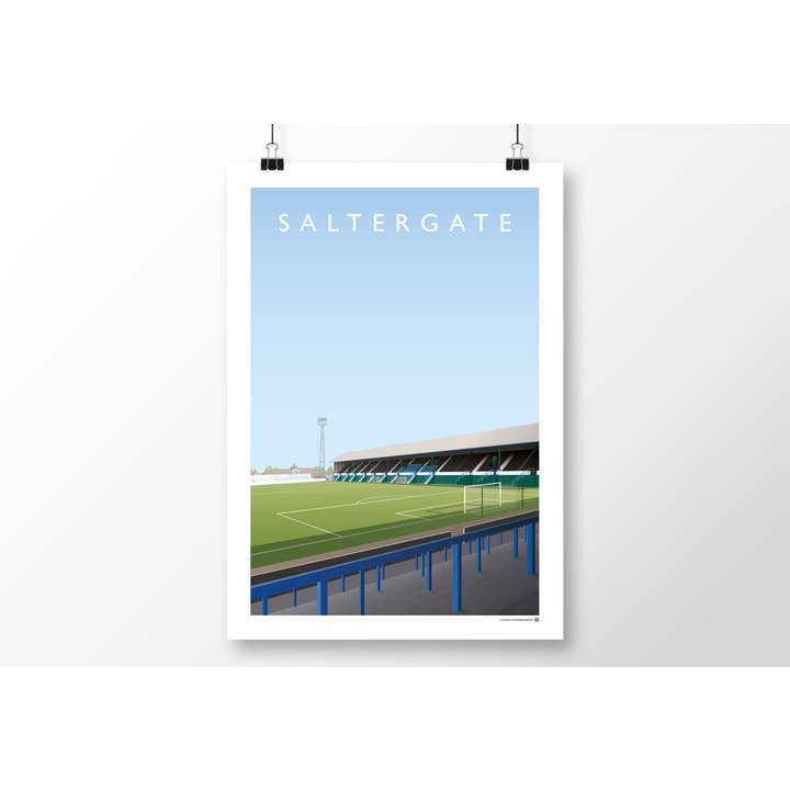 Chesterfield Saltergate Poster for wholesale by Matthew J I Wood Design & Illustration