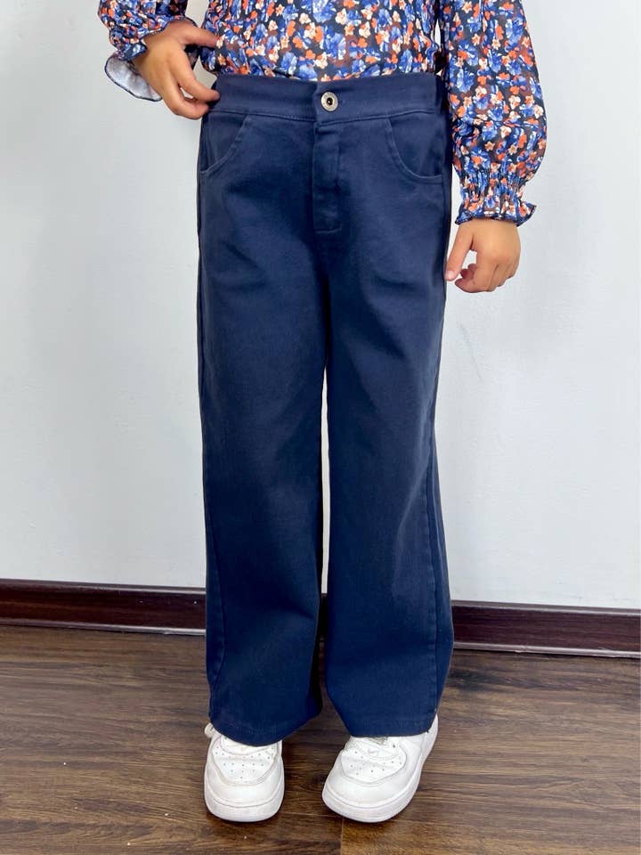 MINI MIGNON PARIS - Wholesale Pants - Kids - Girl's elastic high waist cotton loose-fitting pants7