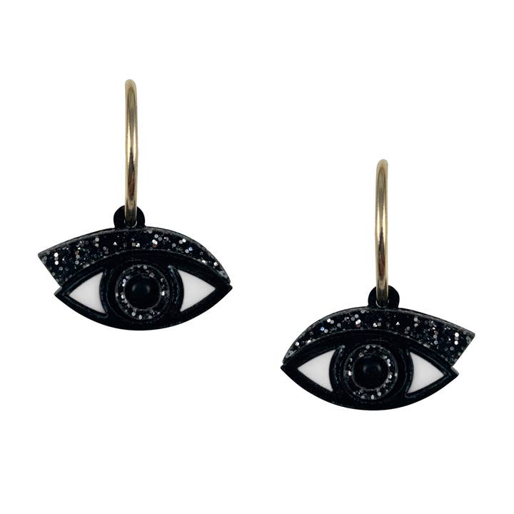 Eye Hoop Earrings for wholesale by Jennifer Loiselle Accessories